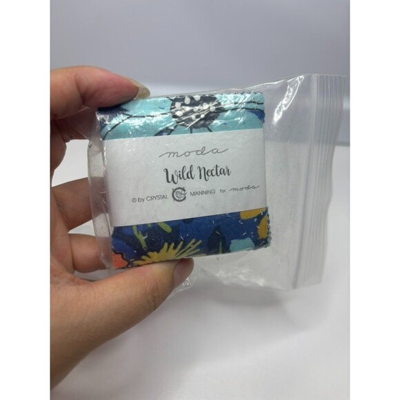 2 pack Wild Nectar Mini Charm Pa.recut Fabric Quilt Squares 2.5" squares 42 cuts - Picture 4 of 6